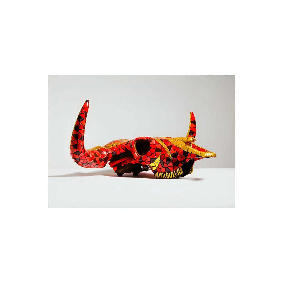 Barcino Designs Carnival Red Gold Skull Bull Item image 4