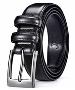 Men Belts Leather Classic Casual Dress with Single Prong/Slide Click Buckle - $13.56 CAD