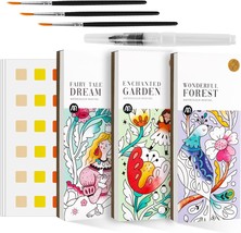 3Pack Watercolor Painting Coloring Books Mideer Pocket Painting Bookmarks Paint  - £40.38 GBP