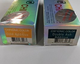 Lot of CHI Ionic Permanent Hair Color Gold Additive and Double Ash 3 oz each - £11.65 GBP