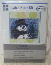 SNOWMAN WITH BIRDS LATCH HOOK KIT, MIB - $185.74 MXN