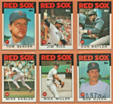1986 Topps Boston Red Sox Team Lot 17 w/ Traded Tom Seaver Jim Rice Don Baylor ! - £1.99 GBP