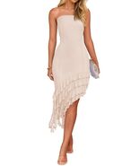 ZESICA Women's Strapless Bodycon Tube Dress Off Shoulder Mesh Apricot Si... - $346.07 MXN ZESICA Women's Strapless Bodycon Tube Dress Off Shoulder Mesh Apricot Si... - $346.07 MXN