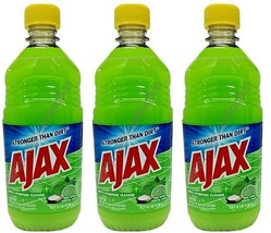 (LOT 3 Bottles) Ajax LIME w/ Baking Soda All Purpose Cleaner 16.9 oz Ea Bottle - £18.10 GBP