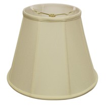 16" Ivory Slanted Empire Monay Shantung Lampshade - $121.17