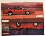 Pontiac Firebird Fold-out Print Ad Advertisement Vintage 1996 pa7 - $7.91