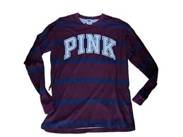 Victoria Secret PINK Oversized Long Sleeve  Shirt Small  EXCELLENT CONDI... - $12.38