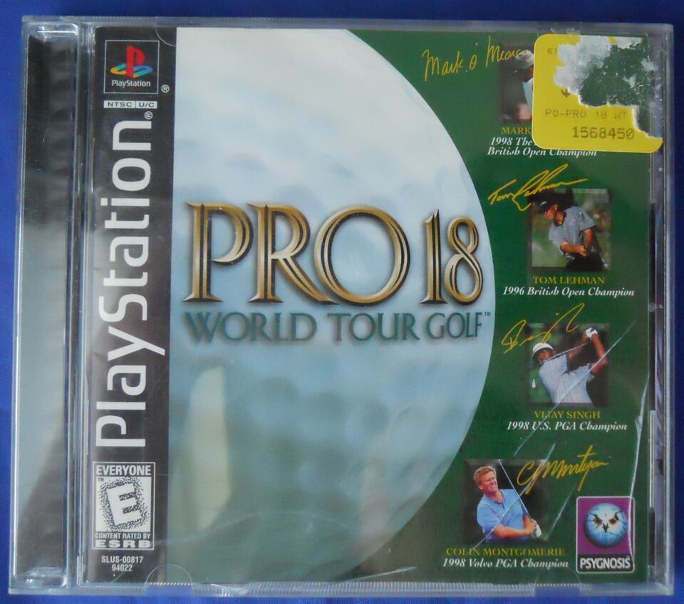 1998 Pro 18 World Tour Golf Video Game Playstation 1 PS1 - $5.53