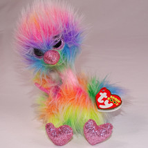 Ty Beanie Boos Asha Ostrich Plush 9&quot; Inch 2019 Stuffed Animal Toy Fuzzy ... - $6.89