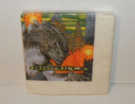 Vintage GODZILLA Napkins Pack of 16 Collectors Item Party Napkins - £30.80 GBP