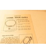 LIONEL POST-WAR TRAINS LIONEL TRAIN OUTFIT  INSTRUCTIONS - FAIR- H10 - $66.45 MXN