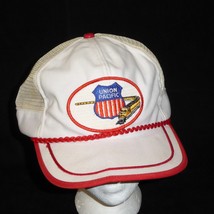 Vintage Trucker Hat UNION PACIFIC Train Crest Logo Hat Adjustable Baseba... - $14.80