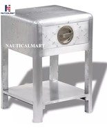 Nauticalmart Aviator&amp;Table with 1 Drawer Vintage Aircraft Airman Style F... - €348,59 EUR