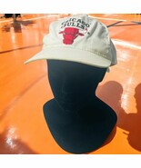 Vtg 80’s Chicago Bulls All White The G Cap Twill SnapBack Hat Korea NBA - $50.98 CAD