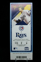 Toronto Blue Jays vs Tampa Rays Game 58 MLB Ticket w Stub 08/08/2012 Lon... - £8.98 GBP