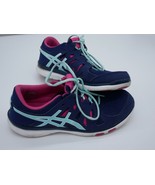 Women&#39;s Asics Gel-Fit Tempo Sneakers Shoes Size 9.5 Blue / Pink - £11.79 GBP