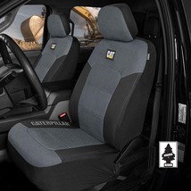 For Toyota Caterpillar Car Truck Seat Covers for Front Seats Set - Black  / Grey - £29.59 GBP