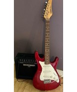 Assassin Electric Guitar With  Behringer 15 Watt Bass Amp Red - $137.20 CAD
