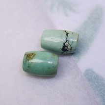 Natural Turquoise pendant barrel bead Tube bead vintage Gemstone DIY 9mm - $32.19