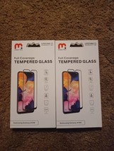 2 Mybat Pro Samsung Galaxy A10E Screen Protectors Tempered Glass Full... - $12.86