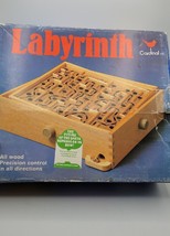 Labyrinth Wooden Board Game by Cardinal No. 190 w Ball + Box - £12.97 GBP