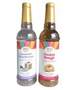 2 Pack ZEROLICIOUS Coffee Syrups | Lavender Shortbread &amp; Cookie Dough 0 ... - $26.72