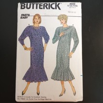 Butterick 4022 Pattern Misses&#39; Dress Loose-Fitting Pullover 12-14 VTG Cut! - £3.07 GBP