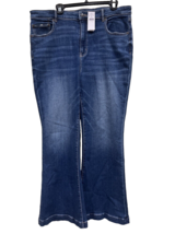 American Eagle Denim Jeans Super Hi-Rise Flare Women 18 Distressed Stret... - £28.75 GBP