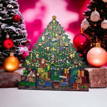 Byers Choice Christmas Traditions Christmas Tree Advent Calendar Wooden with Box - £54.17 GBP