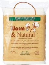 The Warm Company Warm &amp; Natural Pre-Cut Baby Size 45&quot; x 60&quot; Cotton Batti... - $40.26 CAD