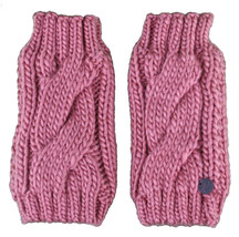 Bench Leyko Woodley Fingerless Acrylic Knit Pink Gloves - $13.46