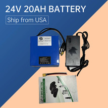 24V20Ah Lithium Ion Ebike Battery Pack Electric Bicycle Wheelchairs Charger 750W - £127.51 GBP