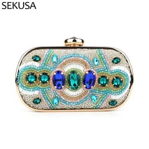 New Arrival Beaded Women Day Clutch Stones Vintage Style Evening Bags For Weddin - £79.27 GBP
