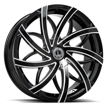 22X9 Luxxx Alloys LUX31 5X115/120 +15 73.1 Gloss Black Milled - Wheel - $345.00
