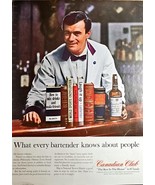 CANADIAN CLUB - The Best In The House - 1964 Vintage Print Ad - $14.36 CAD