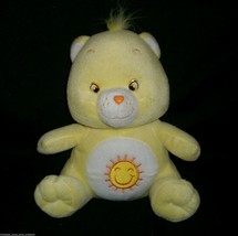 9&quot; Care Bears Funshine Bear Yellow Sun Nanco Sitting Stuffed Animal Plush Toy - £9.87 GBP