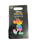 Disney Parks Pin Rainbow Classic Mickey Mouse Pose Pride Collection LGBTQ Flag - £11.16 GBP