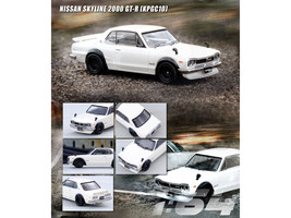 Nissan Skyline 2000 GT-R KPGC10 RHD Right Hand Drive White 1/64 Diecast Car Inno - £25.01 GBP