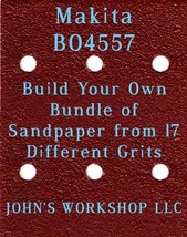 Build Your Own Bundle of Makita BO4557 1/4 Sheet No-Slip Sandpaper - 17 Grits! - $0.99