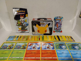 Pokemon: Lot Of 154 Cards: 2015/2016 + Lunchbox + Booster Pack + Oversized Cards - $85.00