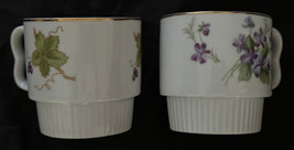 Royal Geofrey Just Violets Fine China Coffee Tea Cup Japan (2) - £14.90 GBP