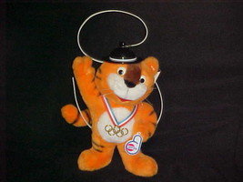 12&quot; Tiger HODORI Mascot Plush Toy  With Tags 1988 Olympic Games By Joyful - £194.61 GBP