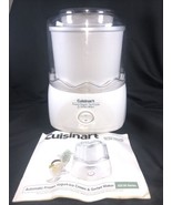 CUISINART FROZEN YOGURT-ICE CREAM &amp; SORBET MAKER MODEL ICE-20 MAKES 1.5 ... - $469.46 MXN
