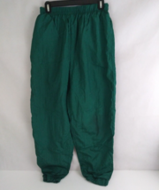 Vintage Bold Spirit Women&#39;s Dark Green 100% Nylon Pants Size Medium - $15.79