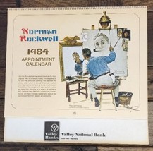 Vtg 1984 Norman Rockwell Appointment Calendar Excellent Lithos - £29.56 GBP