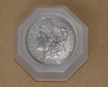 1921 Morgan Silver Dollar Octagon Shaped Lucite Paperweight - $39.59