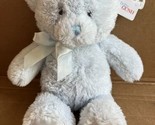 VGC w tags Baby GUND My First Teddy Bear Blue 10  Inch Plush Stuffed Animal - £8.68 GBP