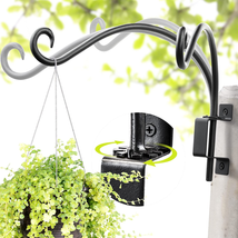 Qiang Ni Swivel Plant Hanger Bracket: 12-Inch Bird Feeder Hanger for Outdoor Wal - £23.88 GBP