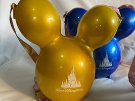 Walt Disney World 50th Anniversary Balloon Popcorn Bucket Mickey Yellow ... - $55.74