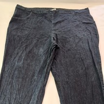 Just My Size Pull On Women's Elastic Waist Denim Blue Jeans 5X Tall (50×30.5) image 5